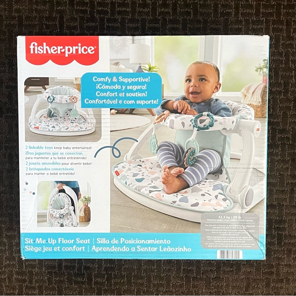 NWT Fisher-Price Sit-Me-Up Floor Seat - Pacific Pebble